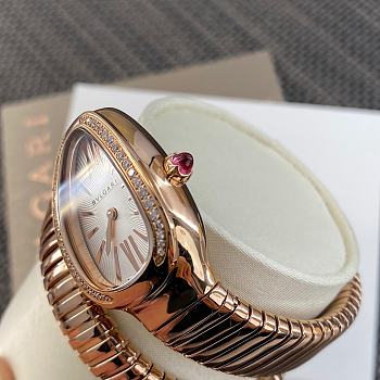 Bvlgari Serpenti Tubogas Rose Gold and Silver Watch