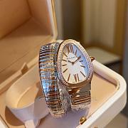 Bvlgari Serpenti Tubogas Rose Gold and Silver Watch - 1