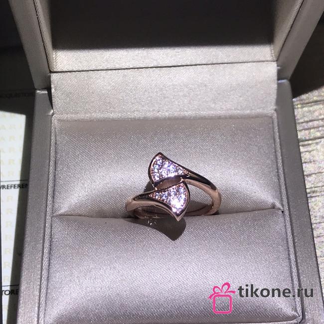 Bvlgari Divas' Dream Ring with 0.17 ct Diamonds Rose Gold/ Silver - 1