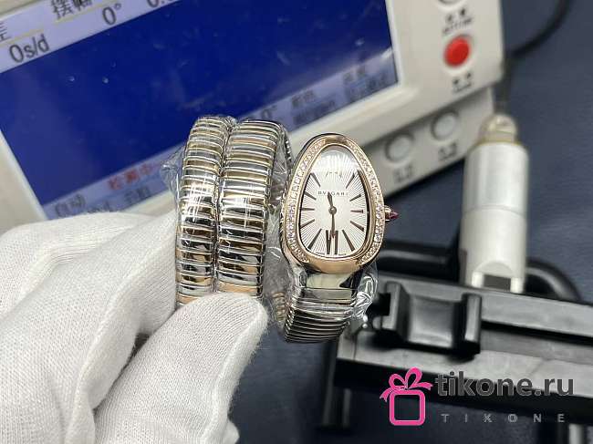 Serpenti Tubogas Double Spiral Watch Rose Gold and Silver - 1