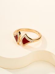 Bvlgari Divas' Dream Ring Rose Gold Red - 4