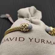 David Yurman Renaissance Cablespira Bracelet 18K Yellow Gold/ Silver With Diamonds 3.5mm - 3