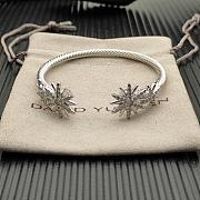 David Yurman Starburst Cable Bracelet Sterling silver with Diamonds 3.5mm - 4