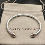 David Yurman Classic Cable Bracelet Sterling Silver With 18K Rose Gold/ Yellow Gold 4mm - 3