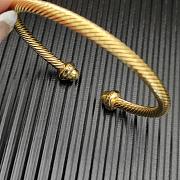 David Yurman Renaissance Oval Cablespira Bracelet 18K Yellow Gold with Diamonds 4.5mm - 4