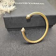 David Yurman Cable Bracelet 18K Yellow Gold with Diamonds 5mm - 6