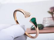 Bvlgari Divas' Dream Bracelet Rose Gold Bangle Green - 6