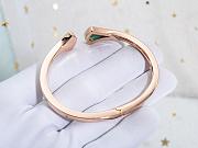 Bvlgari Divas' Dream Bracelet Rose Gold Bangle Green - 5