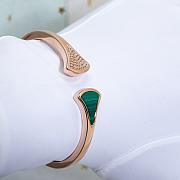 Bvlgari Divas' Dream Bracelet Rose Gold Bangle Green - 2