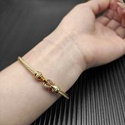 David Yurman Buckle Cablespira Bracelet 18K Yellow Gold with Diamonds 3.5mm - 6