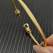 David Yurman Buckle Cablespira Bracelet 18K Yellow Gold with Diamonds 3.5mm - 5