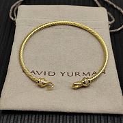 David Yurman Buckle Cablespira Bracelet 18K Yellow Gold with Diamonds 3.5mm - 4