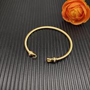 David Yurman Buckle Cablespira Bracelet 18K Yellow Gold with Diamonds 3.5mm - 3