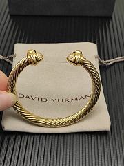 David Yurman Renaissance Oval Cablespira Bracelet 18K Yellow Gold with Diamonds 7mm - 5