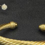 David Yurman Classic Cablespira Bracelet 18K Yellow Gold with Diamonds 7mm - 3