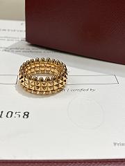 Cariter Clash De Cartier Ring Double Row Rose Gold - 3