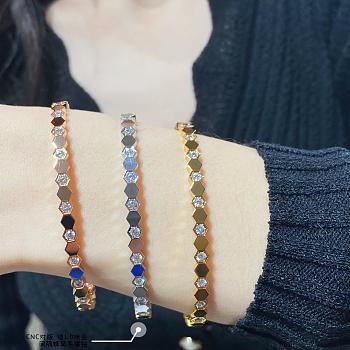 Bee de Chaumet Bracelet Rose Gold/ Yellow Gold/ Silver Diamonds 083433