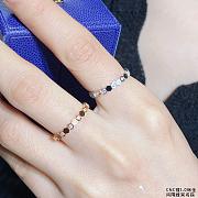 Bee de Chaumet Ring Rose Gold/ Yellow Gold/ Silver Diamonds 2.5mm 081933 - 6