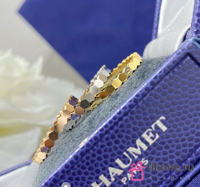 Bee de Chaumet Ring Rose Gold/ Yellow Gold/ Silver 2.5mm 081931 - 1