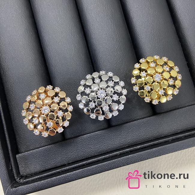 Bee de Chaumet Ring Rose Gold/ Yellow Gold/ Silver Diamonds 085391 - 1