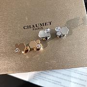 Bee de Chaumet Earrings Rose Gold/ Silver Diamond 083985 - 1