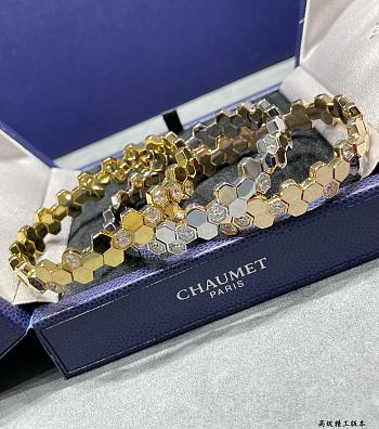Bee de Chaumet Bracelet Rose Gold/ Yellow Gold/ Silver Diamonds 085088