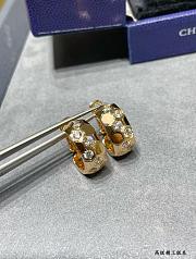 Bee de Chaumet Hoop Earrings Rose Gold/ Yellow Gold/ Silver Diamonds 085405 - 3