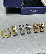 Bee de Chaumet Hoop Earrings Rose Gold/ Yellow Gold/ Silver Diamonds 085405 - 6