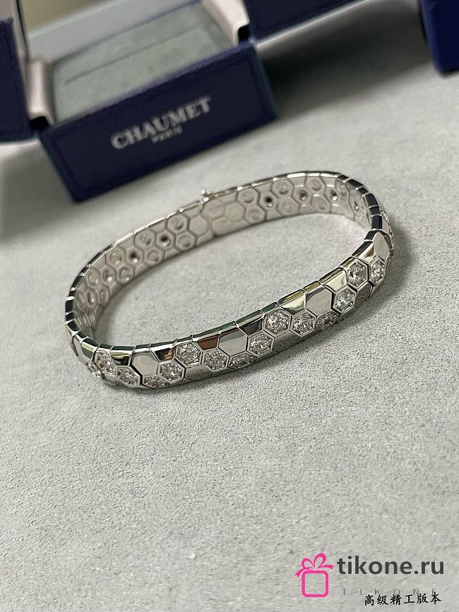 Bee de Chaumet Bracelet Silver Diamonds 085728 - 1