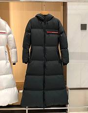 Prada Oversized Technical Re-nylon Down Coat Black  - 1