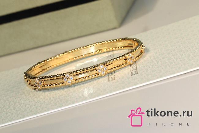 VCA Perlee Sweet Clovers Bracelet Extra Small Model Yellow Gold - 1