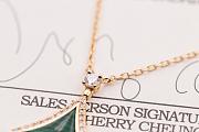 Bvlagari Divas' Dream Necklace Green With 0.28 Ct Rose Gold Diamond 358893 - 2