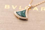 Bvlagari Divas' Dream Necklace Green With 0.28 Ct Rose Gold Diamond 358893 - 4
