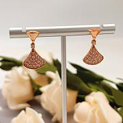 Bvlagari Divas' Dream Earrings In 18 Kt Rose Gold Set With Adiamond 351054 - 6
