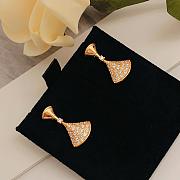 Bvlagari Divas' Dream Earrings In 18 Kt Rose Gold Set With Adiamond 351054 - 3