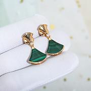 Bvlagari Divas' Dream 18 Kt Rose Gold Earring Set With Green 356454 - 3