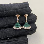 Bvlagari Divas' Dream 18 Kt Rose Gold Earring Set With Green 356454 - 2