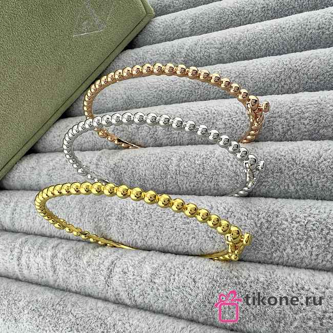 VCA Perlee Pearls Of Gold Bracelet Large Model 18k Rose Gold/ Yellow Gold/ White Gold - 1