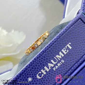 Bee de Chaumet Ring Rose Gold/ Yellow Gold/ Silver Diamonds 2.5mm 081933