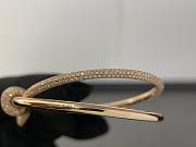 Tiffany Knot Double Row Bracelet in Rose Gold with Diamonds - 5