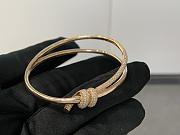 Tiffany Knot Double Row Bracelet in Rose Gold with Diamonds - 3