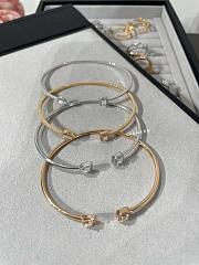 Messika My Twin Skinny Bracelet 2x0.15CT White Gold/ Rose Gold Diamond 06161  - 3