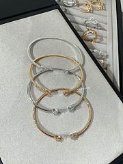 Messika My Twin Skinny Bracelet 2x0.15CT White Gold/ Rose Gold Diamond 06161  - 5