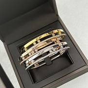 Messika Move Romane Bangle Pink/ Yellow/ White Gold Diamond Bracelet 06747 - 1