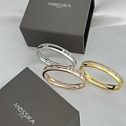 Messika Move Romane Bangle Pink/ Yellow/ White Gold Diamond Bracelet 06747 - 2