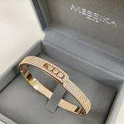 Messika Move Noa Pavé Bangle Rose/ Yellow/ White Gold Diamond Bracelet 12721 - 6