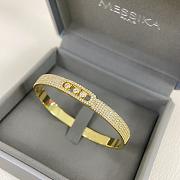 Messika Move Noa Pavé Bangle Rose/ Yellow/ White Gold Diamond Bracelet 12721 - 2