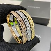 Messika Move Noa Pavé Bangle Rose/ Yellow/ White Gold Diamond Bracelet 12721 - 4
