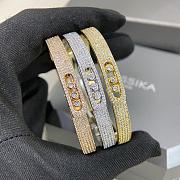 Messika Move Noa Pavé Bangle Rose/ Yellow/ White Gold Diamond Bracelet 12721 - 3