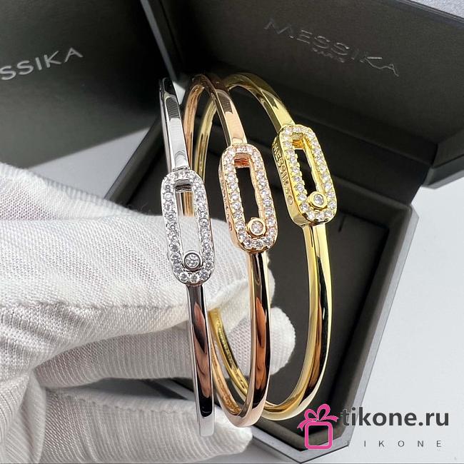 Messika Move Uno Pavé Flex Bangle Medium Diamond Bracelet 2057 - 1